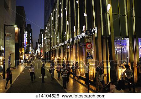 Stock Photograph - Nishi-gobangai Avenue. Fotosearch