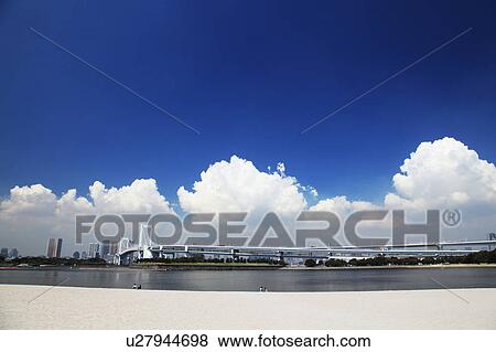 Odaiba beach park, Tokyo Prefecture, Honshu, Japan View Large Photo Image Stock Photo - Odaiba beach park, Tokyo Prefecture, Honshu, Japan. Fotosearch