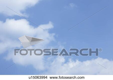 Paper Plane Against Sky View Large Photo Image Picture - Paper Plane Against Sky. Fotosearch