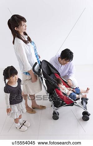 Parents, Daughter and Son, High Angle View View Large Photo Image Stock Photography - Parents, Daughter and Son, High Angle View. Fotosearch