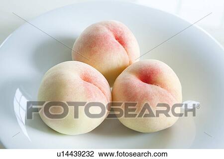 Peaches on plate View Large Photo Image Stock Image - Peaches on plate. Fotosearch