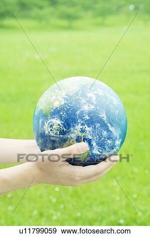 Person Holding Globe View Large Photo Image Stock Photo - Person Holding Globe. Fotosearch