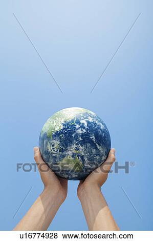Person Holding Up Globe View Large Photo Image Stock Photo - Person Holding Up Globe. Fotosearch
