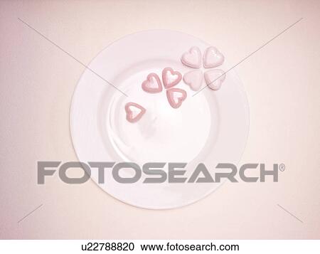 Pink Heart Shaped Candles on Plate View Large Photo Image Stock Image - Pink Heart Shaped Candles on Plate. Fotosearch