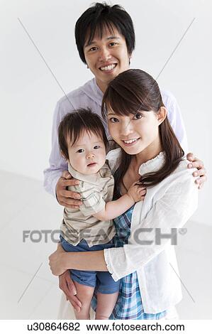 Portrait of Mother, Father and Baby Boy View Large Photo Image Stock Image - Portrait of Mother, Father and Baby Boy. Fotosearch