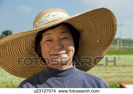 Picture - Portrait of Senior Female Farmer. Fotosearch