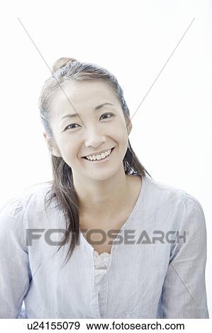 Portrait of young woman, Tokyo Prefecture, Japan View Large Photo Image Stock Photo - Portrait of young woman, Tokyo Prefecture, Japan. Fotosearch