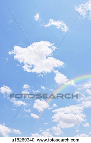 Rainbow in Sky View Large Photo Image Stock Image - Rainbow in Sky. Fotosearch