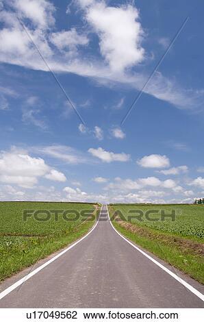 Road, Hokkaido Prefecture, Japan View Large Photo Image Stock Image - Road, Hokkaido Prefecture, Japan. Fotosearch