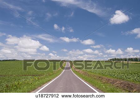 Road, Hokkaido Prefecture, Japan View Large Photo Image Stock Image - Road, Hokkaido Prefecture, Japan. Fotosearch