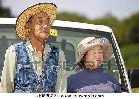 Senior Farmer Couple View Large Photo Image Stock Image - Senior Farmer Couple. Fotosearch