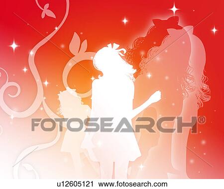 Silhouetted Teenage Girls View Large Photo Image Stock Image - Silhouetted Teenage Girls. Fotosearch