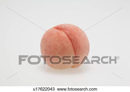Stock Image - Single Peach. Fotosearch