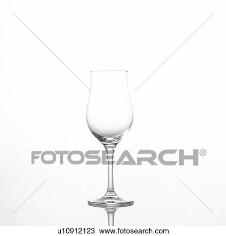 Stock Image - Single Wineglass. Fotosearch