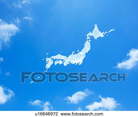 Sky and Japanese map View Large Photo Image Stock Image - Sky and Japanese map. Fotosearch