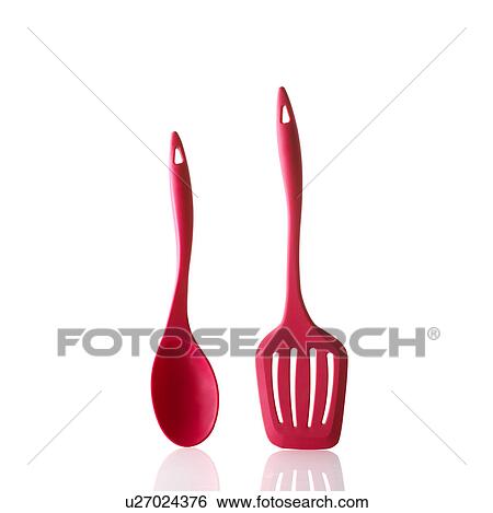 Stock Photograph - Spatula and Ladle. Fotosearch