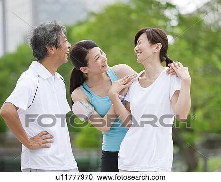 Sporty Family View Large Photo Image Stock Image - Sporty Family. Fotosearch