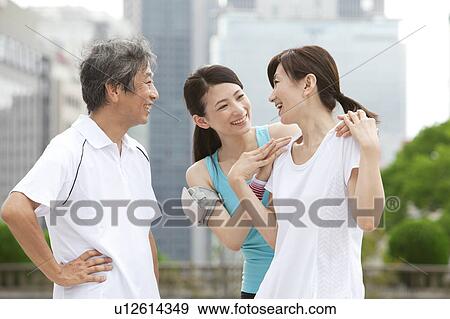 Sporty Family View Large Photo Image Stock Photo - Sporty Family. Fotosearch
