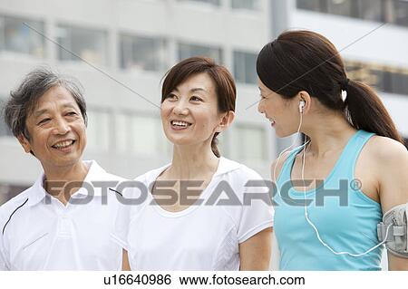 Sporty Family View Large Photo Image Stock Photograph - Sporty Family. Fotosearch