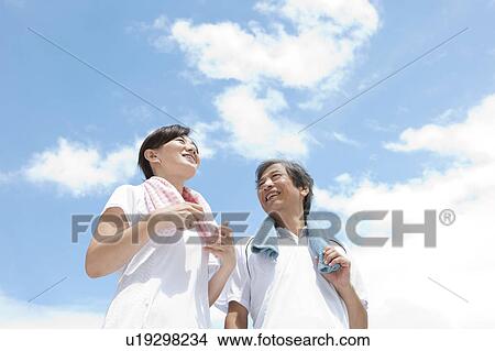 Picture - Sporty Mature Couple. Fotosearch