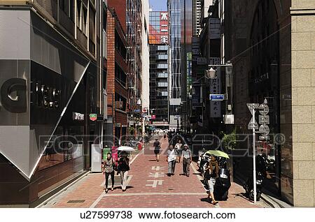 Stock Photo - Street in Ginza. Fotosearch