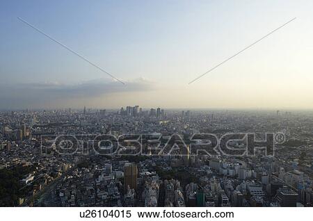 Stock Photography - Sumida-ku seen from Ikebukuro. Fotosearch