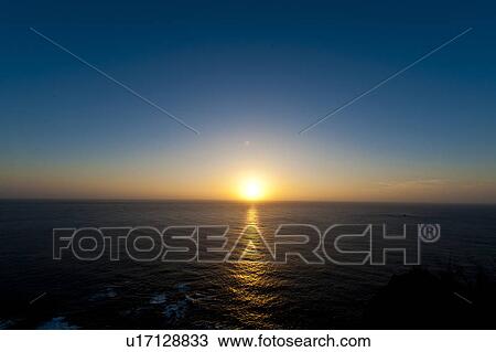 Sun Setting Over Ocean View Large Photo Image Stock Image - Sun Setting Over Ocean. Fotosearch