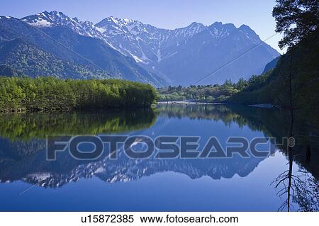 Stock Photography - Taisho Pond, Nagano Prefecture, Japan. Fotosearch