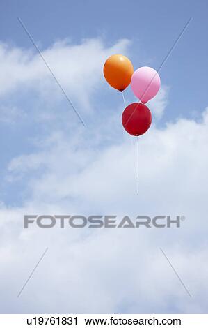 Three Balloons View Large Photo Image Stock Image - Three Balloons. Fotosearch