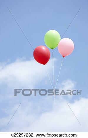 Three Balloons View Large Photo Image Stock Image - Three Balloons. Fotosearch