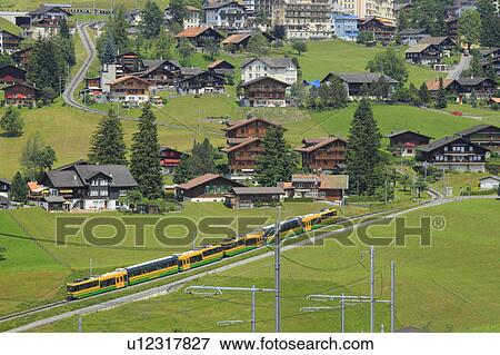 Townscape of Grindelwald, Switzerland View Large Photo Image Stock Photo - Townscape of Grindelwald, Switzerland. Fotosearch