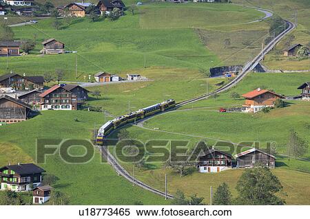 Townscape of Grindelwald, Switzerland View Large Photo Image Stock Photography - Townscape of Grindelwald, Switzerland. Fotosearch