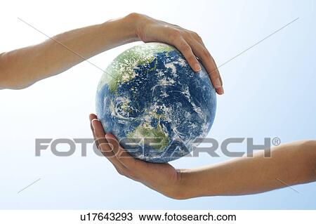 Two People Holding Globe View Large Photo Image Stock Image - Two People Holding Globe. Fotosearch