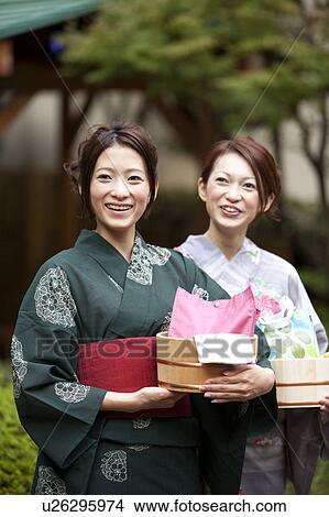 Picture - Two Young Women in Spa. Fotosearch