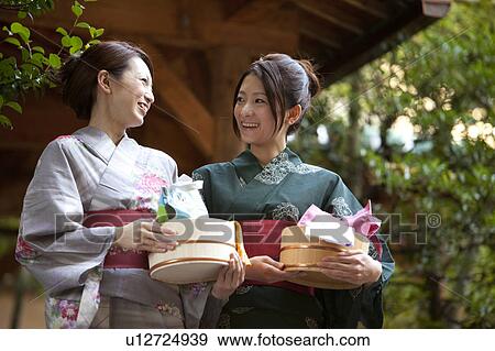 Stock Photo - Two Young Women in Spa. Fotosearch