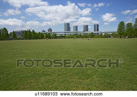 Urban park, Tokyo Prefecture, Honshu, Japan View Large Photo Image Stock Image - Urban park, Tokyo Prefecture, Honshu, Japan. Fotosearch