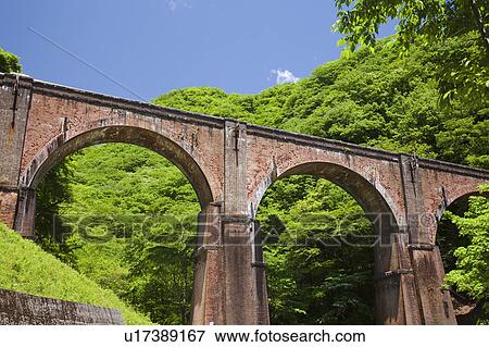 Usui Pass and railroad bridge, Gunma Prefecture, Japan View Large Photo Image Stock Photo - Usui Pass and railroad bridge, Gunma Prefecture, Japan. Fotosearch