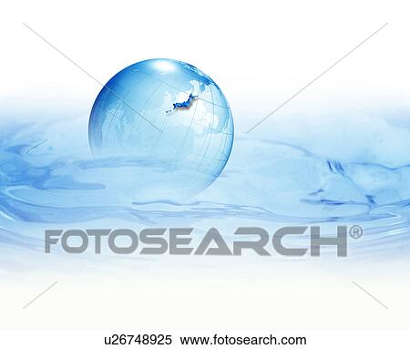 Water and globe View Large Photo Image Stock Photography - Water and globe. Fotosearch