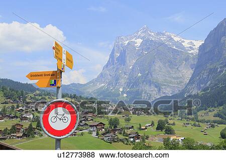 Stock Photo - Wetterhorn, Grindelwald, Switzerland. Fotosearch