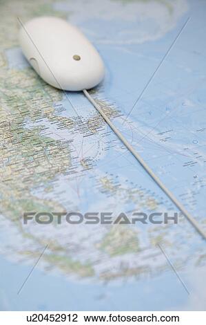 World map and a mouse View Large Photo Image Stock Image - World map and a mouse. Fotosearch