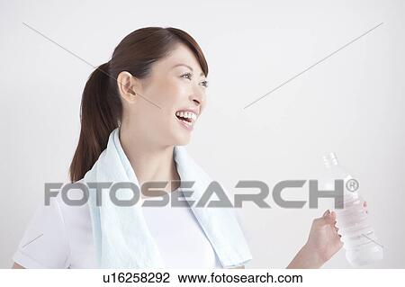 Young Woman Having Water View Large Photo Image Stock Image - Young Woman Having Water. Fotosearch