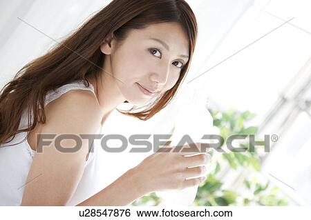 Young Woman Having Water View Large Photo Image Stock Photograph - Young Woman Having Water. Fotosearch
