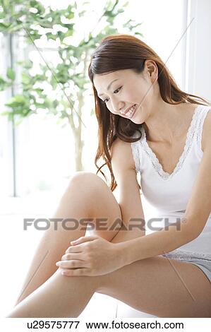 Young Woman in Underwear View Large Photo Image Stock Photo - Young Woman in Underwear. Fotosearch