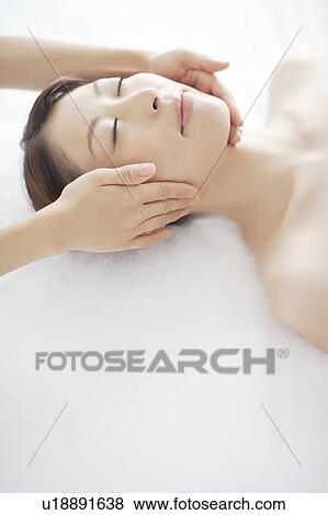 Young Woman Receiving Head Massage View Large Photo Image Stock Photo - Young Woman Receiving Head Massage. Fotosearch
