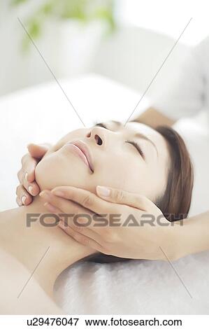 Young Woman Receiving Head Massage View Large Photo Image Stock Photo - Young Woman Receiving Head Massage. Fotosearch