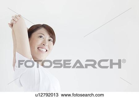 Young Woman Stretching View Large Photo Image Stock Image - Young Woman Stretching. Fotosearch
