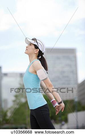 Young Woman Stretching View Large Photo Image Stock Photo - Young Woman Stretching. Fotosearch