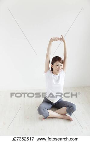 Young Woman Stretching View Large Photo Image Stock Photo - Young Woman Stretching. Fotosearch