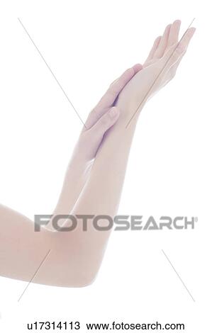 Stock Image - Young Woman's Hands. Fotosearch