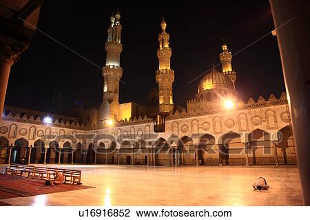 Al-azhar Mosque, Cairo, Egypt View Large Photo Image Stock Image - Al-azhar Mosque, Cairo, Egypt. Fotosearch